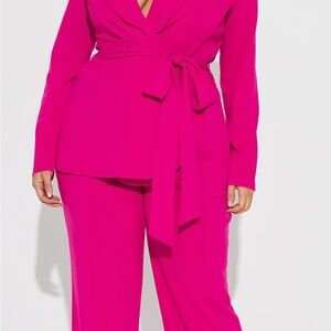 Elegant Pink Women's 2 piece set